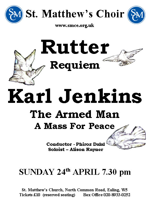 John Rutter Requiem & Karl Jenkins The Armed Man